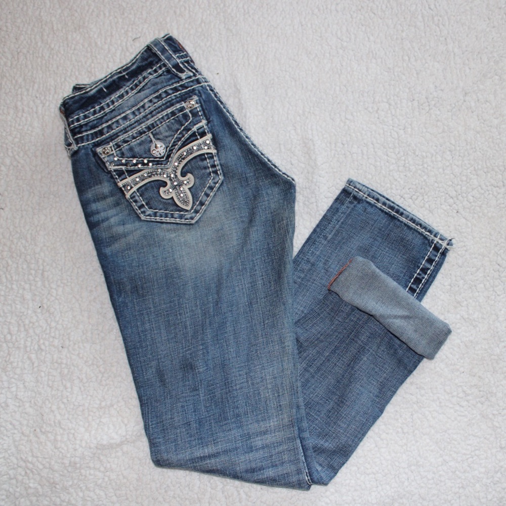 Rock Revival Cuff Straight Jean